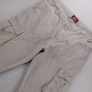 Match Matchstick Mens Cargo Pants Beige Khaki Multi Pocket Cotton XXL 36 Utility